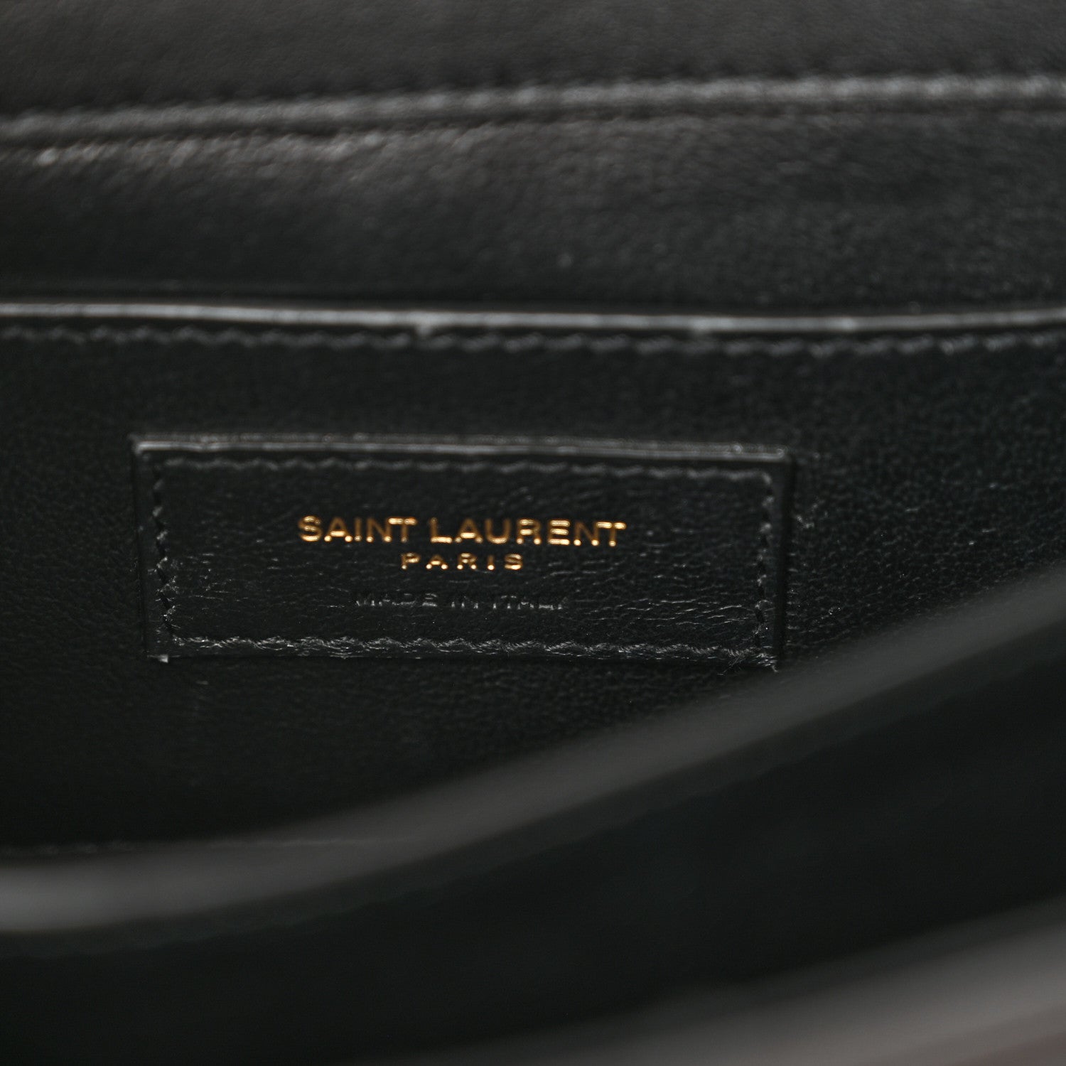 Saint Laurent Raffia Calfskin Mini Classic Monogram Cassandra Top Handle Black Natural 6 of 10
