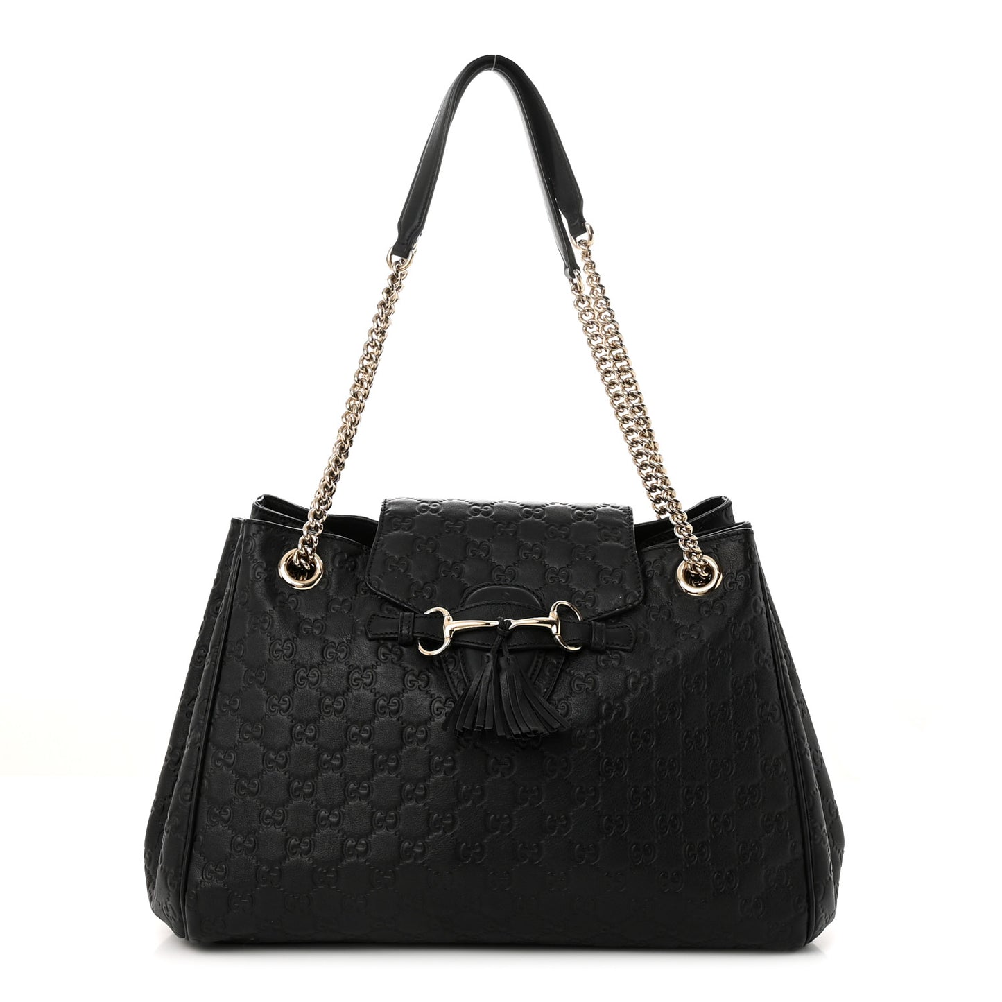 Guccissima Medium Emily Shoulder Bag Black
