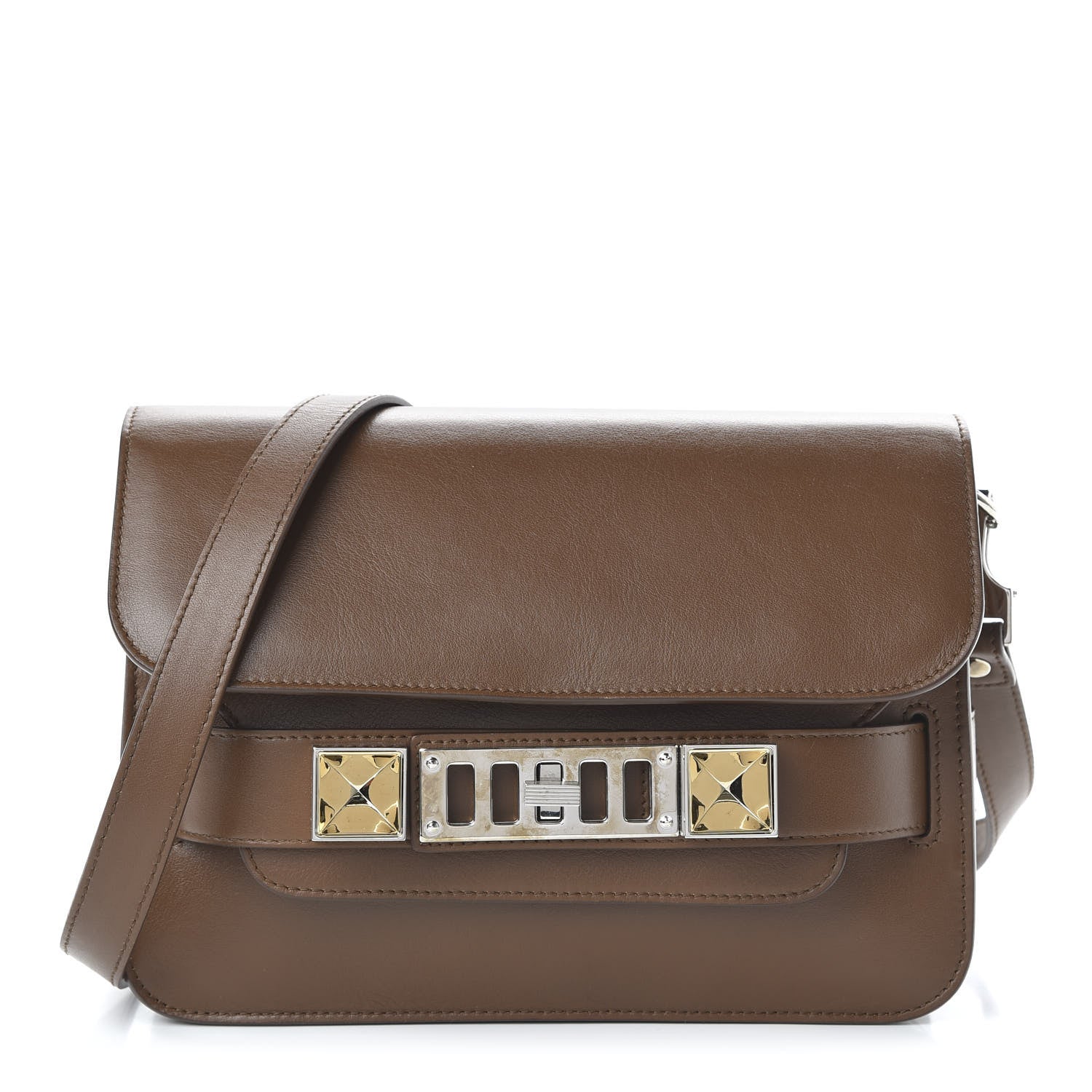 Proenza Schouler Smooth Calfskin Mini PS11 Classic Shoulder Bag Hazelnut 1 of 10
