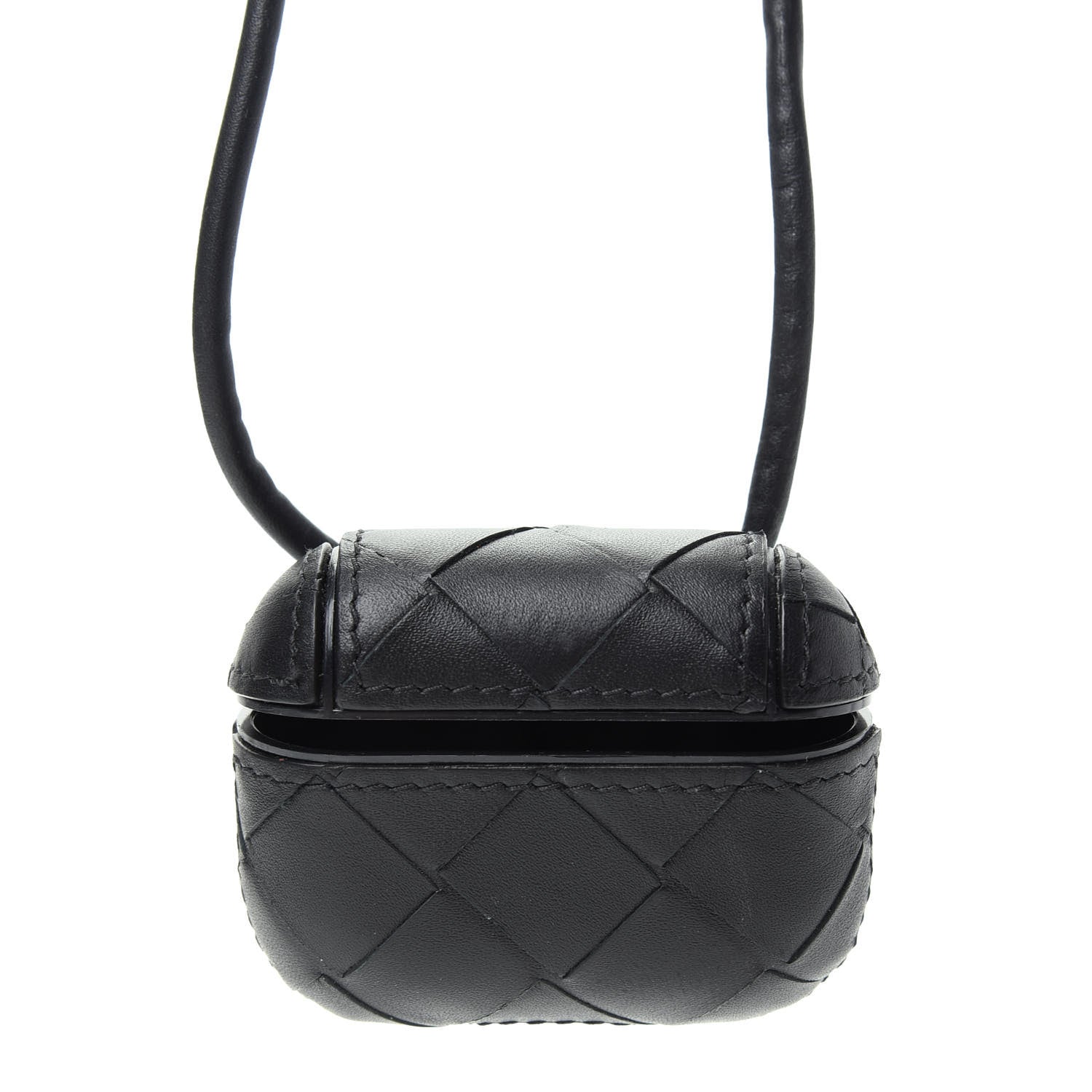 Bottega Veneta Nappa Intrecciato Airpods Pro Case Black 3 of 4