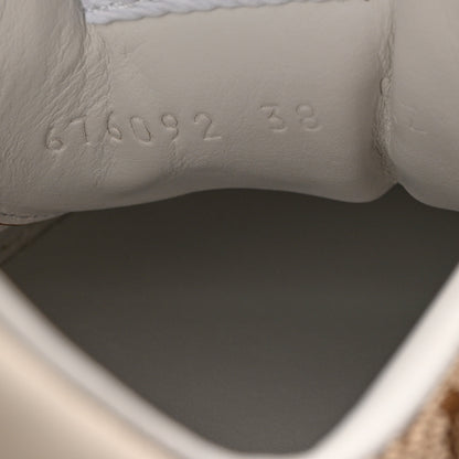 Gucci Calfskin GG Monogram Womens Platform 55mm Sneakers 38 Hezelnut Beige Ebony Mystic White 10 of 10