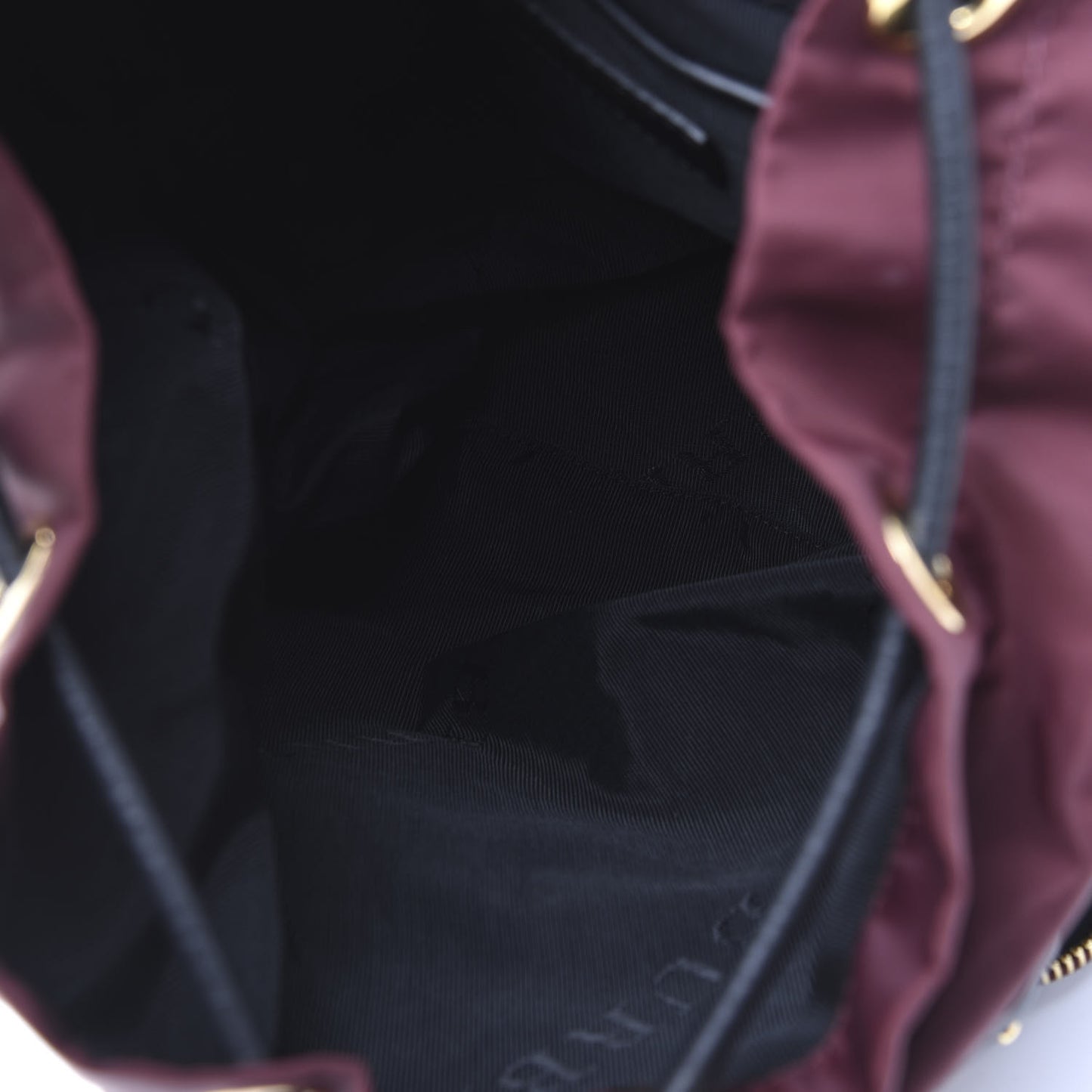 Nylon Medium Rucksack Backpack Burgundy Red