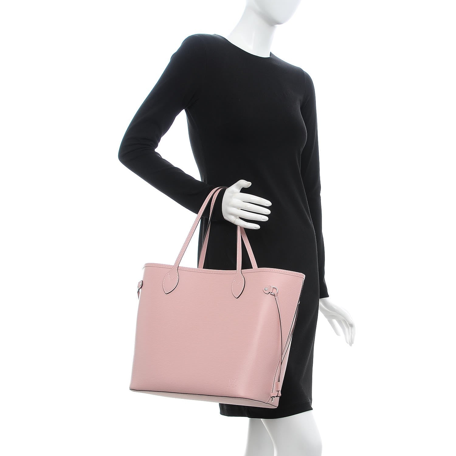 Louis Vuitton Epi Neverfull MM Rose Ballerine 2 of 7
