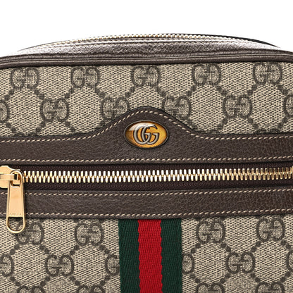 Gucci GG Supreme Monogram Web Small Ophidia Belt Bag 85 34 Dark Brown 8 of 11