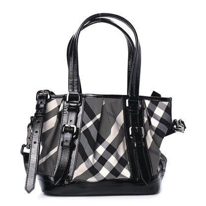 Burberry Nylon Beat Check Shoulder Bag Black 1 of 4