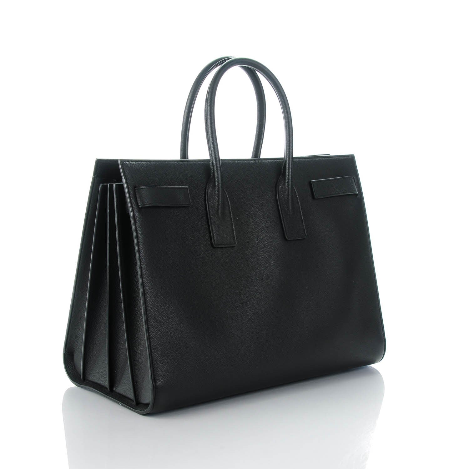 Saint Laurent Grained Calfskin Large Sac De Jour Carryall Black 3 of 7
