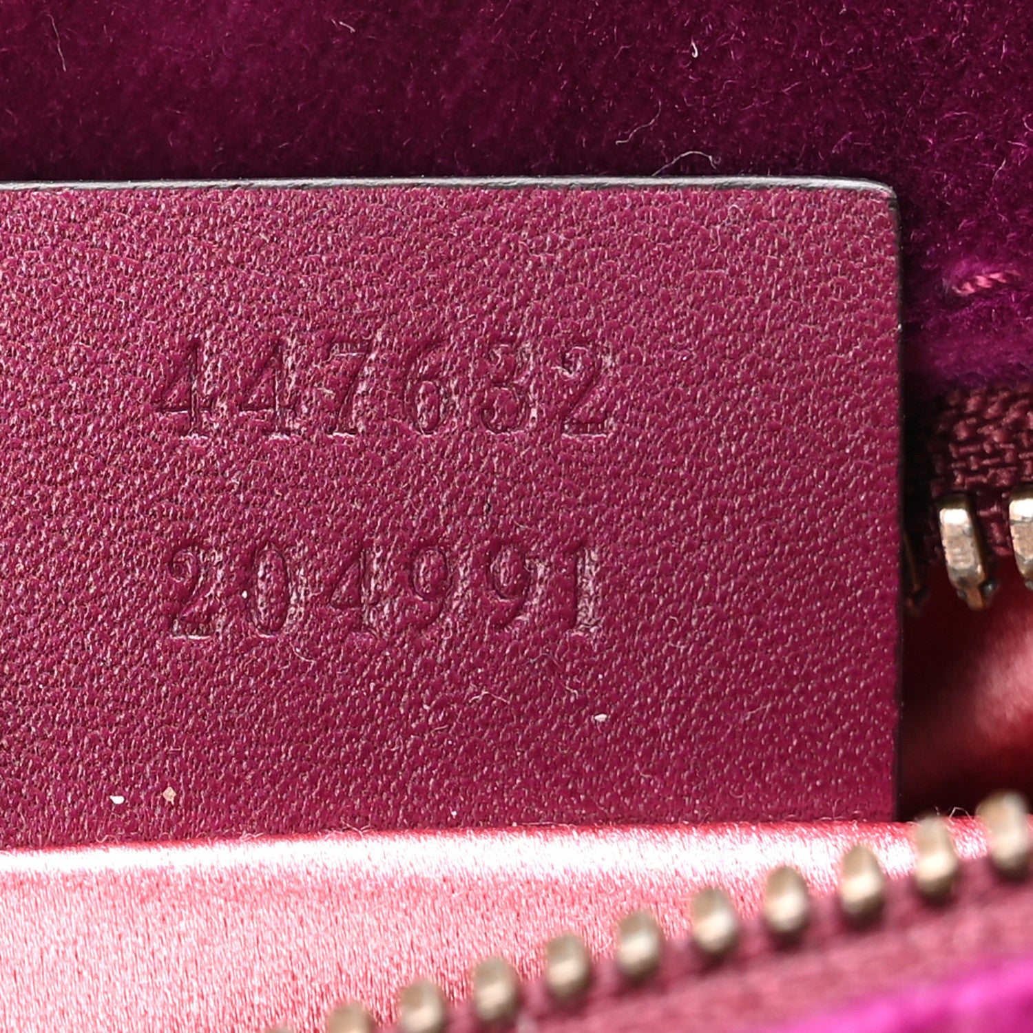 Gucci Velvet Matelasse Small GG Marmont Chain Shoulder Bag Cyclamen 6 of 9
