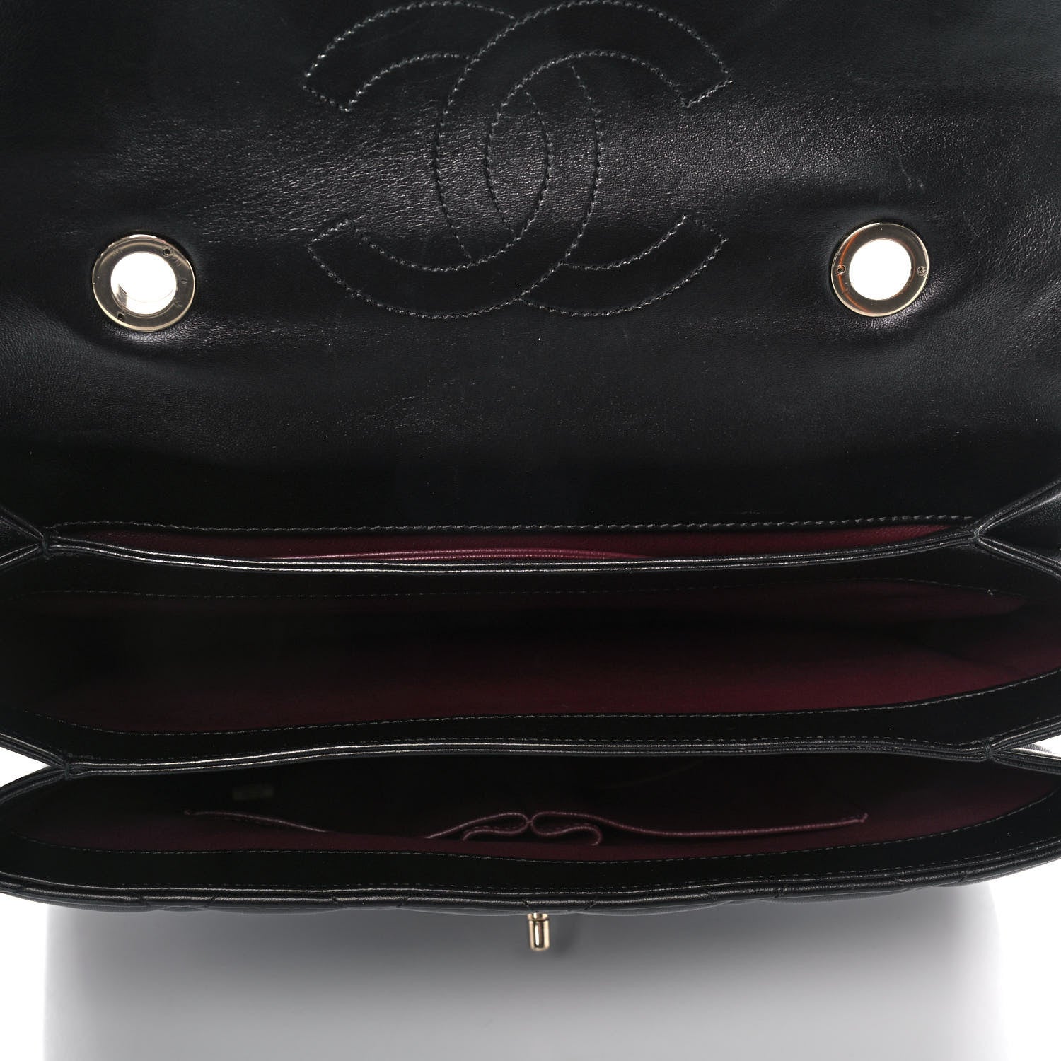 Chanel Lambskin Quilted Large Trendy CC Dual Handle Flap Bag Black 5 of 14