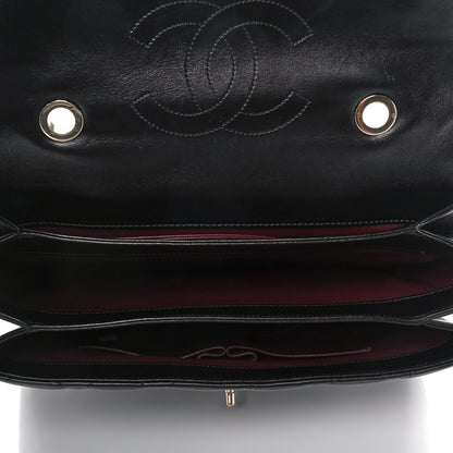 Chanel Lambskin Quilted Large Trendy CC Dual Handle Flap Bag Black 5 of 14