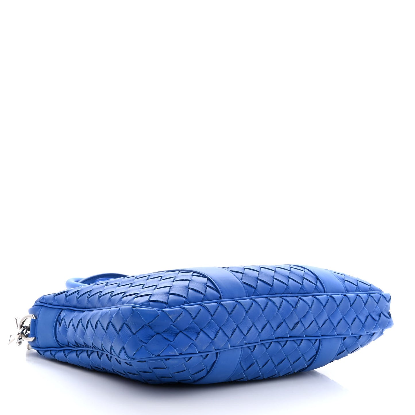 Nappa Intrecciato Medium Briefcase Blue