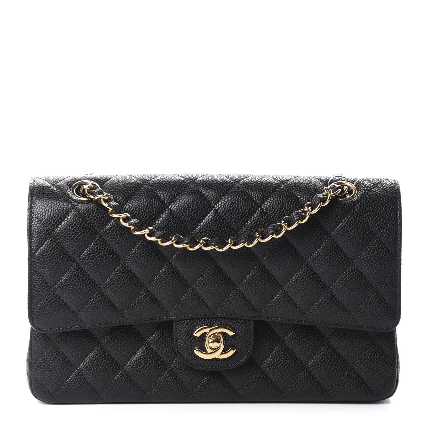 Chanel Caviar Quilted Medium Double Flap Black 1 of 11