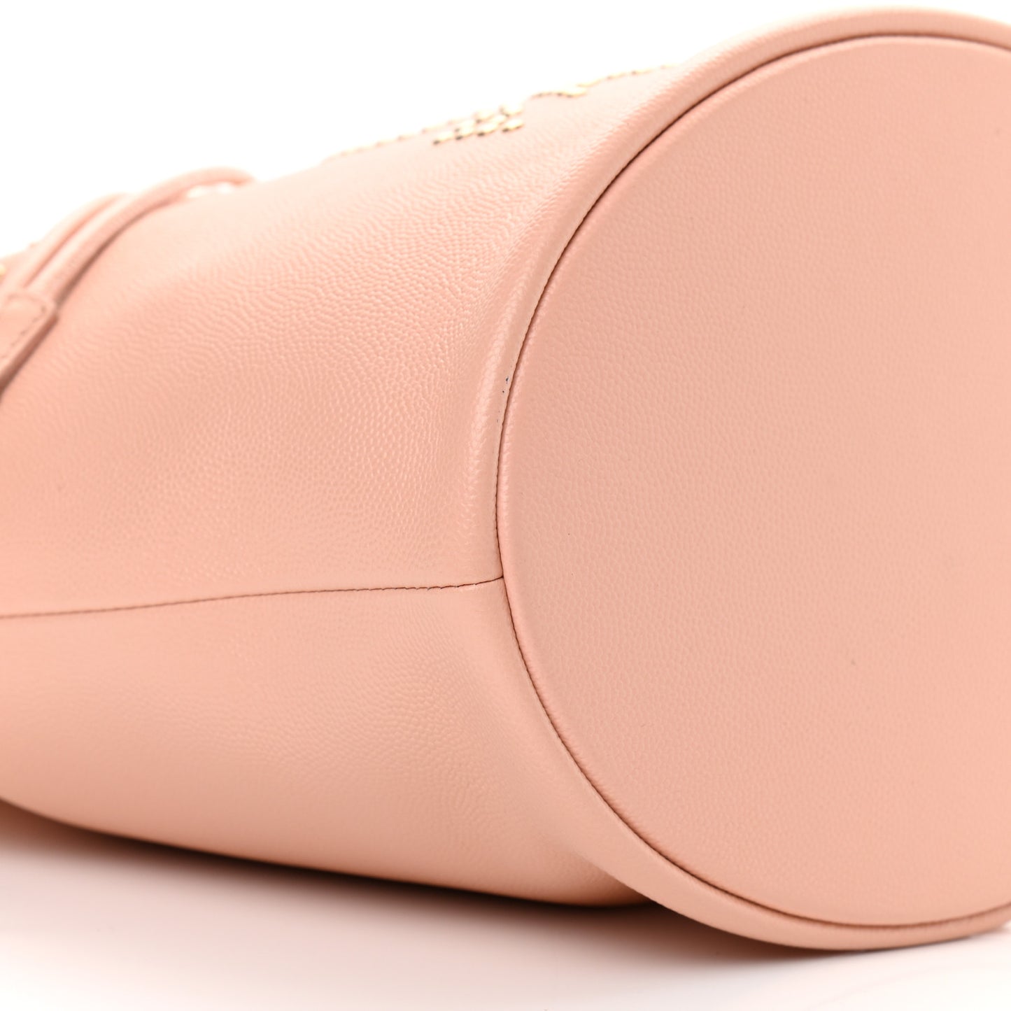 Caviar Deauville Drawstring Bucket Bag Light Pink