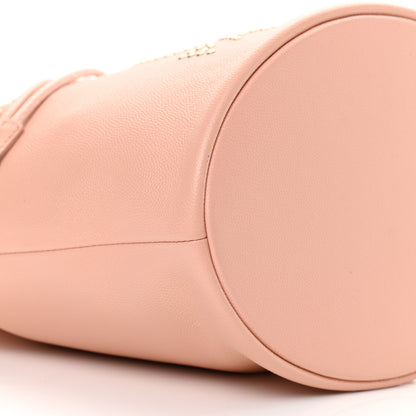 Chanel Caviar Deauville Drawstring Bucket Bag Light Pink 9 of 13