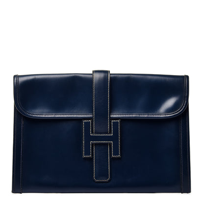Hermes Box Jige PM Clutch Indigo 1 of 6