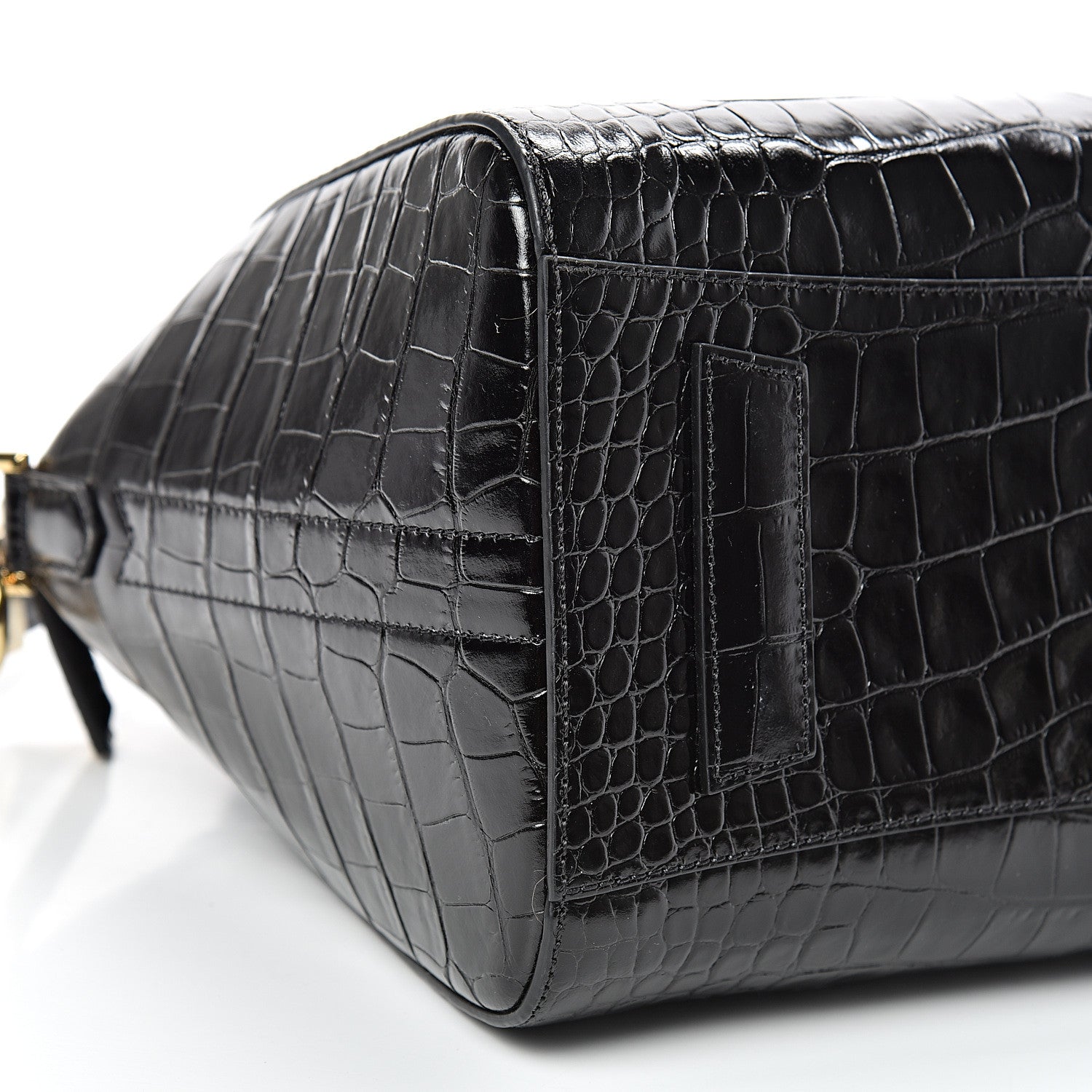 Givenchy Calfskin Crocodile Embossed Small Antigona Black 8 of 10
