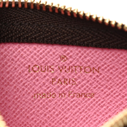 Louis Vuitton Monogram 2022 Christmas Animation Paris Key Pouch Pink 6 of 7