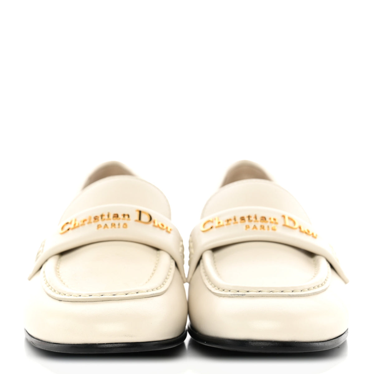Christian Dior Calfskin Dior Boy Loafers 37.5 White 3 of 9
