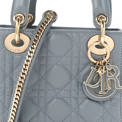 Christian Dior Lambskin Cannage Mini Lady Dior Cloud Blue 8 of 11