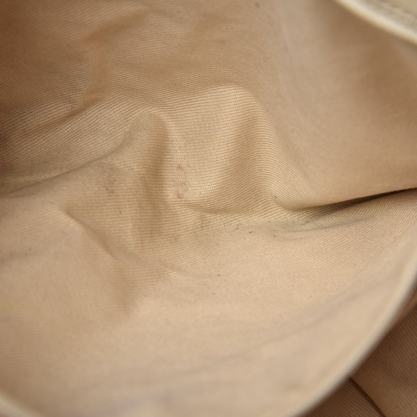 Glazed Calfskin Quilted Tote Light Beige