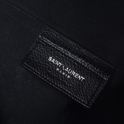 Saint Laurent Calfskin Large Shopping Tote Black 8 of 12