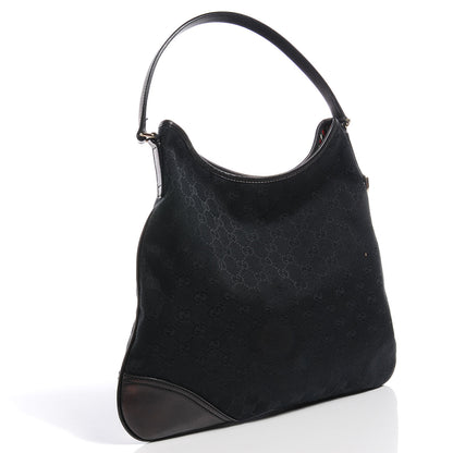 Gucci Monogram New Britt Medium Hobo Black 3 of 7