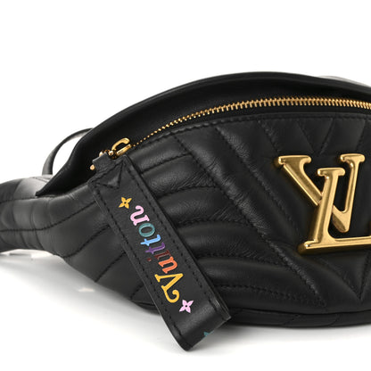Louis Vuitton Calfskin Quilted New Wave Bumbag Black 8 of 9