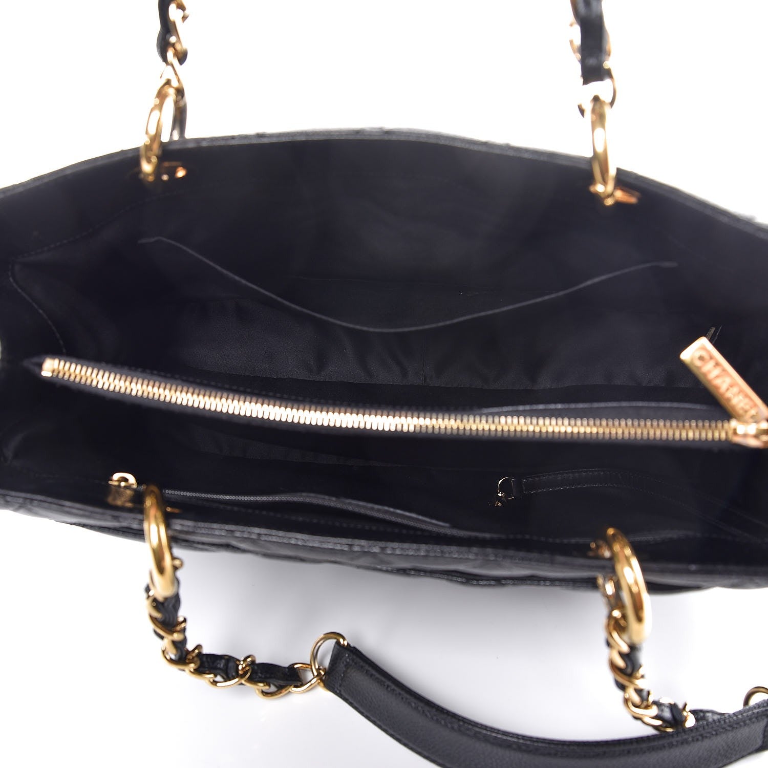 Chanel Caviar Quilted Grand Shopping Tote GST Black 5 of 8