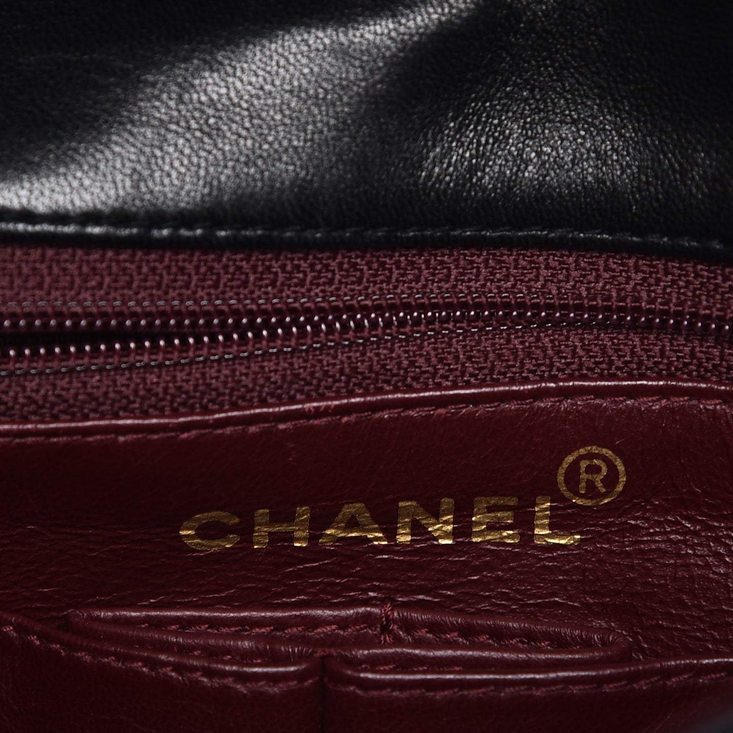 Lambskin Quilted Small Flap Black