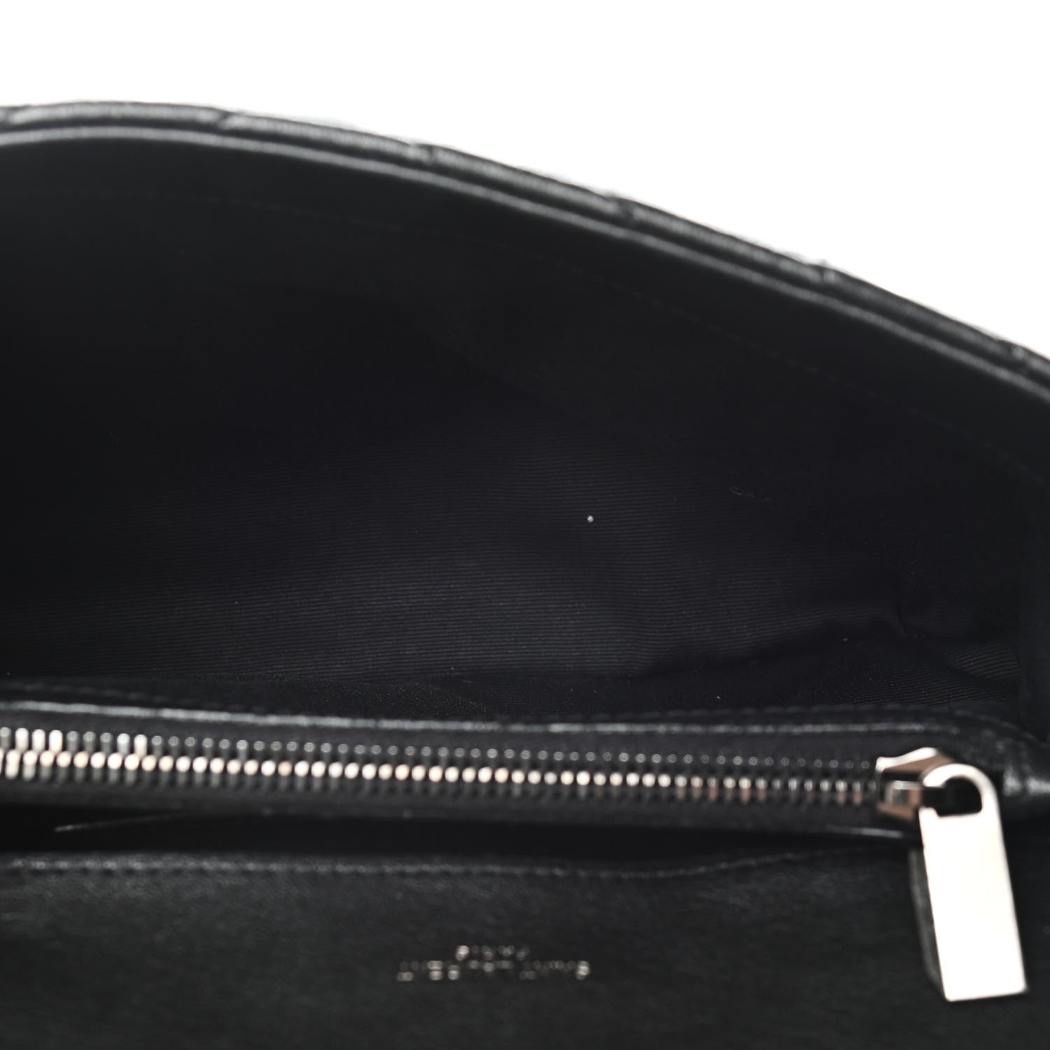 Saint Laurent Sheepskin Matelasse Chevron Monogram Medium College Bag Black 5 of 13