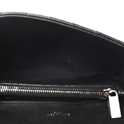 Saint Laurent Sheepskin Matelasse Chevron Monogram Medium College Bag Black 5 of 13