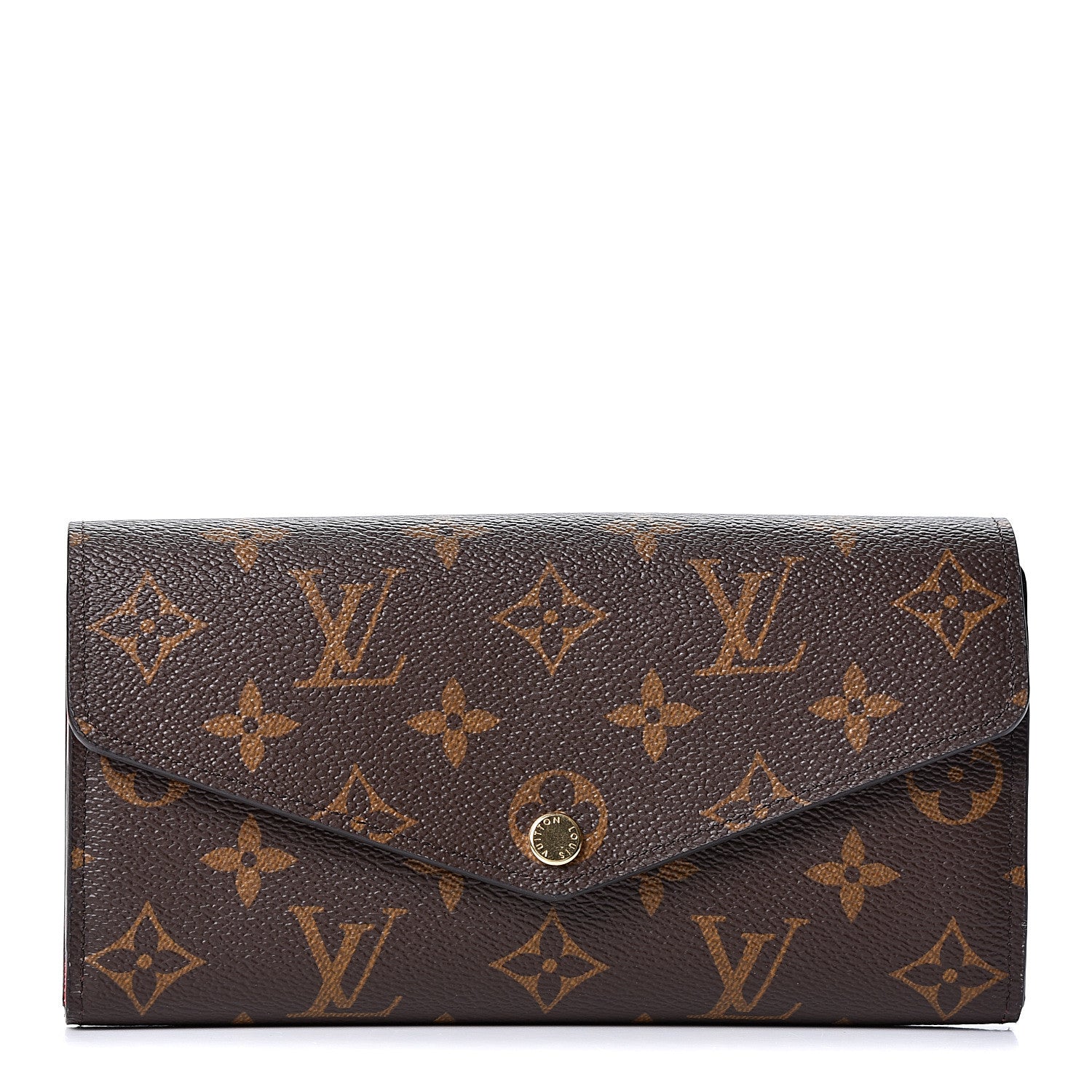 Louis Vuitton Monogram Sarah Wallet NM Coquelicot 1 of 9