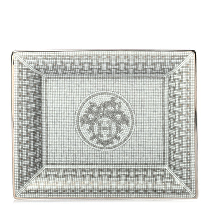Hermes Porcelain Mosaique Au 24 Platine Change Tray 1 of 5