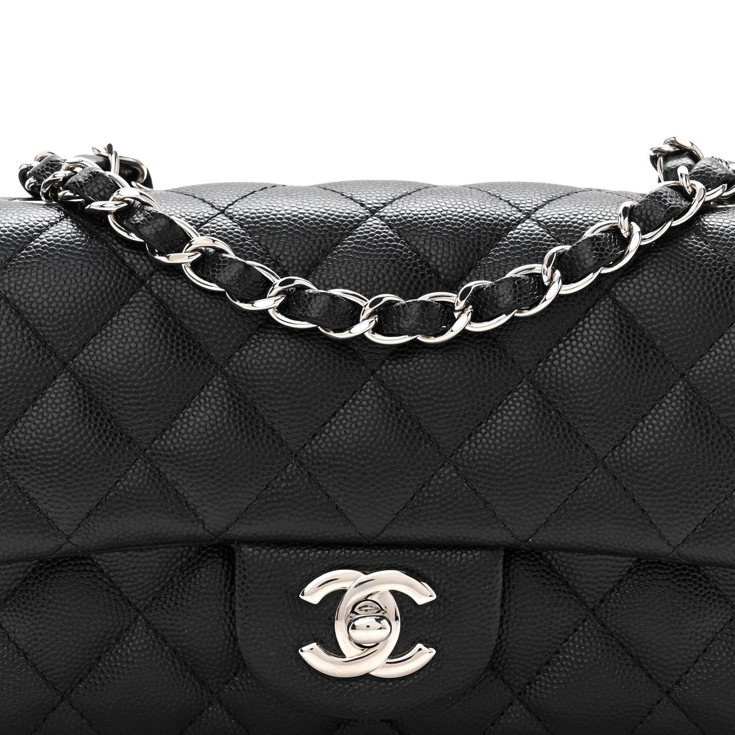 Chanel Caviar Quilted Mini Rectangular Flap Black 8 of 10