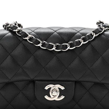 Chanel Caviar Quilted Mini Rectangular Flap Black 8 of 10