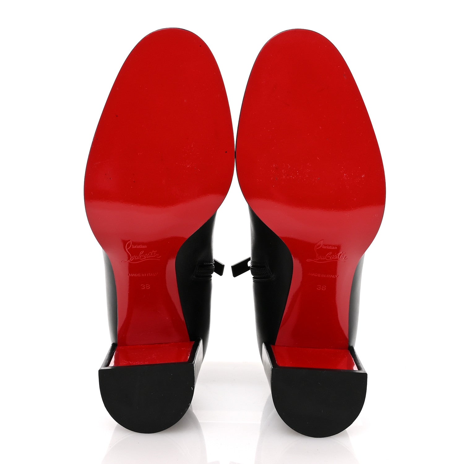 Christian Louboutin Calfskin Adoxa 70 Ankle Boots 38 Black 6 of 10