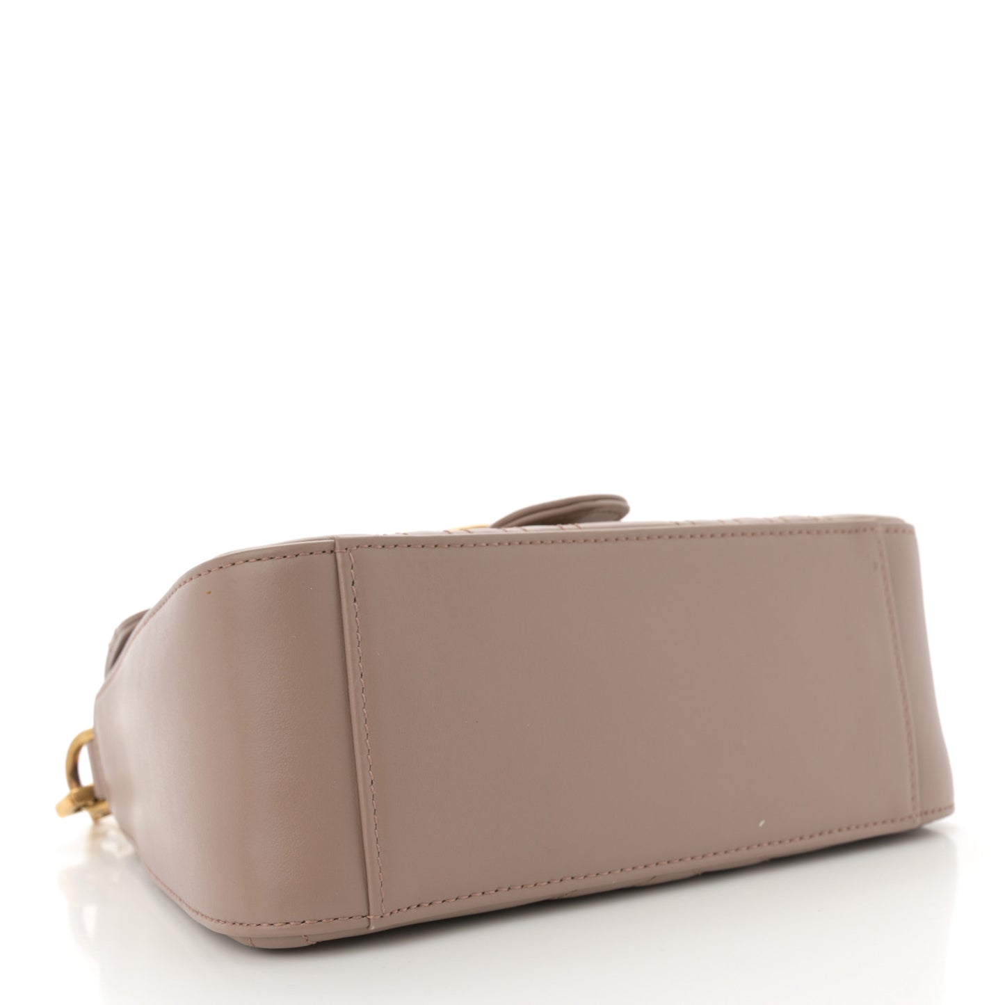 Calfskin Matelasse Mini GG Marmont Top Handle Shoulder Bag Porcelain Rose