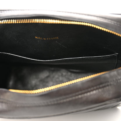 Chanel Lambskin Quilted Tassel Flap Camera Case Black 13 of 17