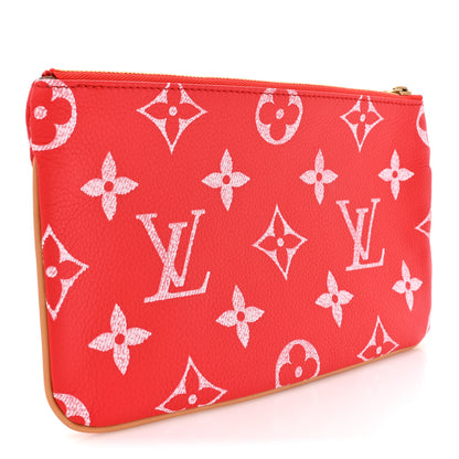 Louis Vuitton Calfskin Monogram Speedy P9 Bandouliere 50 Pochette Red 3 of 7