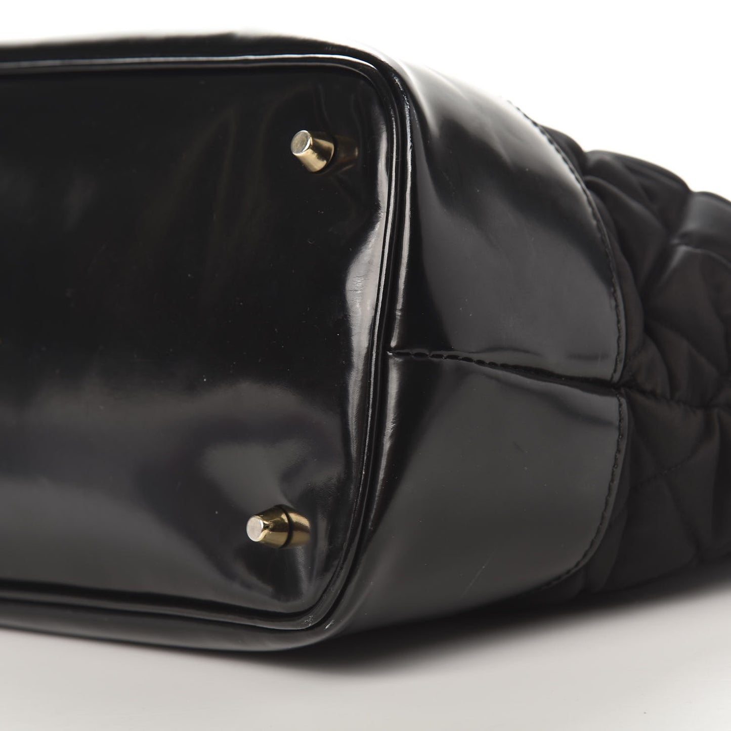 Nylon Quilted Grange Tote Black