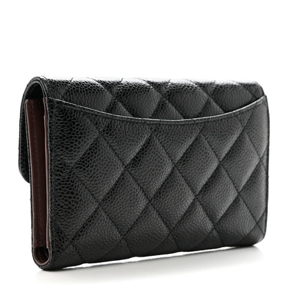 Chanel Caviar Quilted Medium Flap Wallet Black 3 of 8
