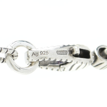 Gucci Sterling Silver Small Textured Interlocking G Pendant Necklace 13 of 14