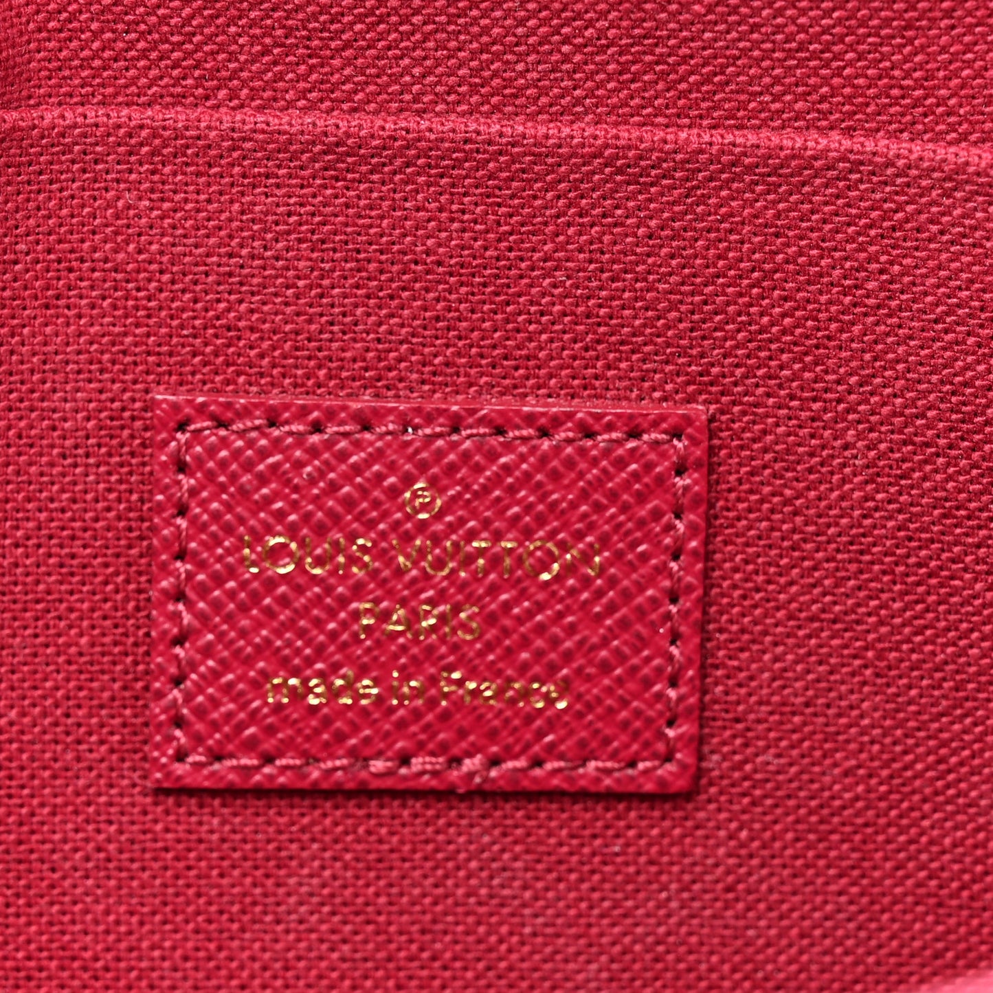 Monogram Pochette Felicie Chain Wallet Fuchsia