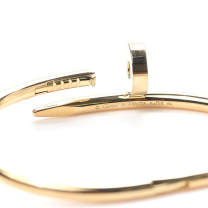 Cartier 18K Yellow Gold Juste Un Clou Bracelet 15 5 of 7