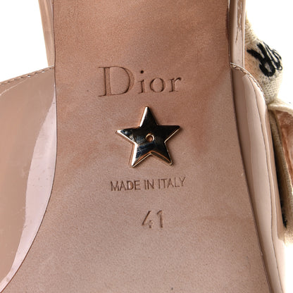 Christian Dior Patent Ribbon J'Adior Slingback 65mm Pumps 41 Nude 6 of 13