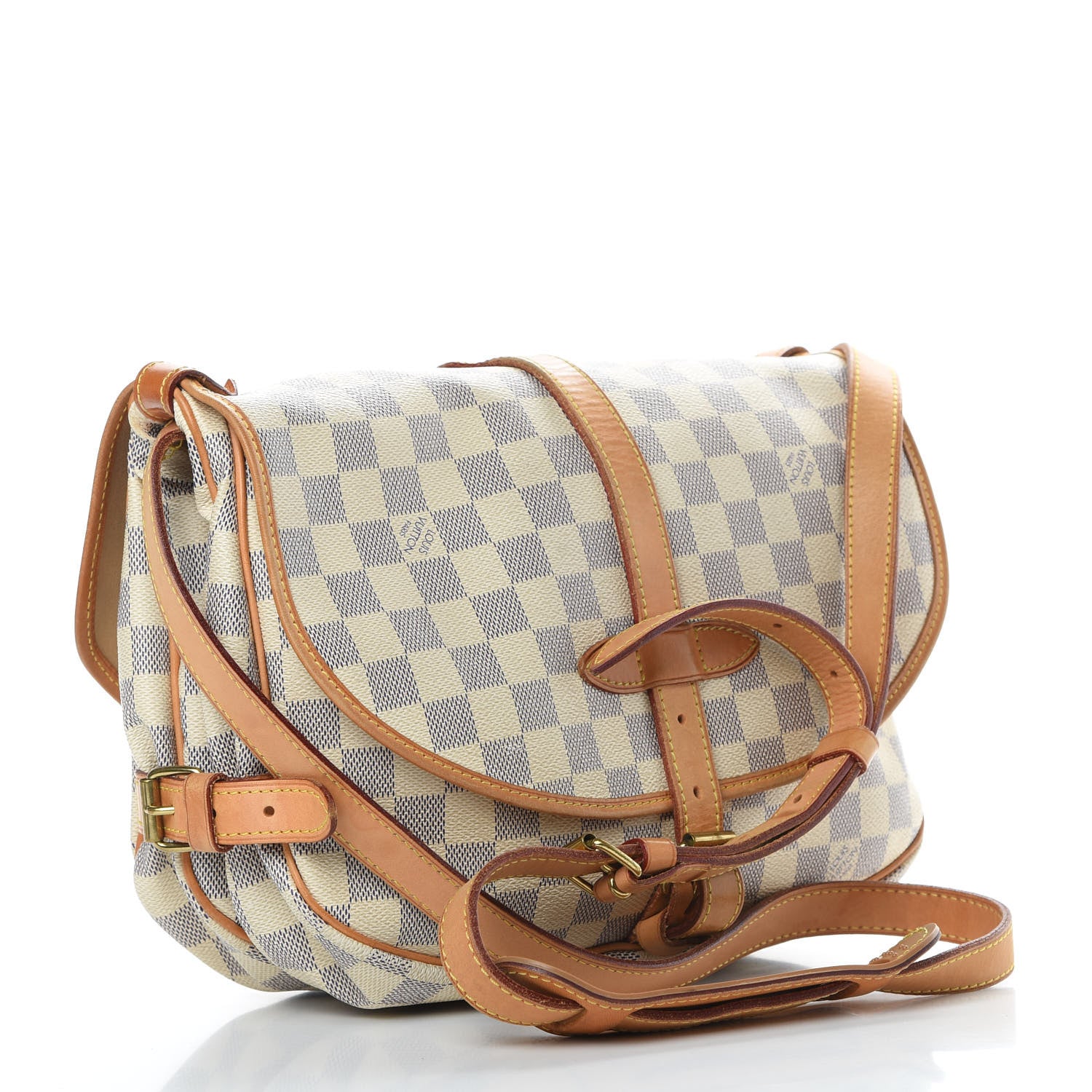 Louis Vuitton Damier Azur Saumur MM 3 of 16