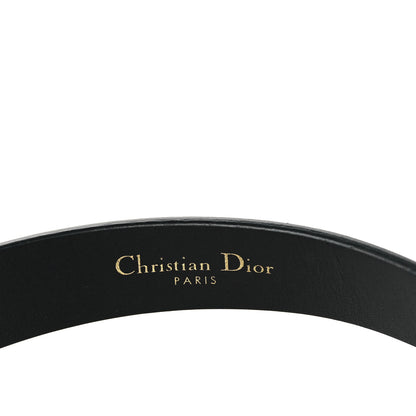 Christian Dior Calfskin Saddle Belt 70 28 Black 4 of 6
