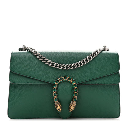 Gucci Pebbled Calfskin Small Dionysus Shoulder Bag Emerald 1 of 12