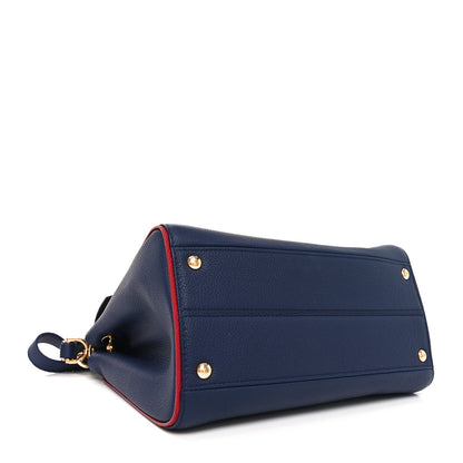 Louis Vuitton Grained Calfskin Monogram Double V Blue Marine 4 of 10