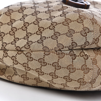 Gucci Monogram Medium Brick Lane Hobo Brown 10 of 12