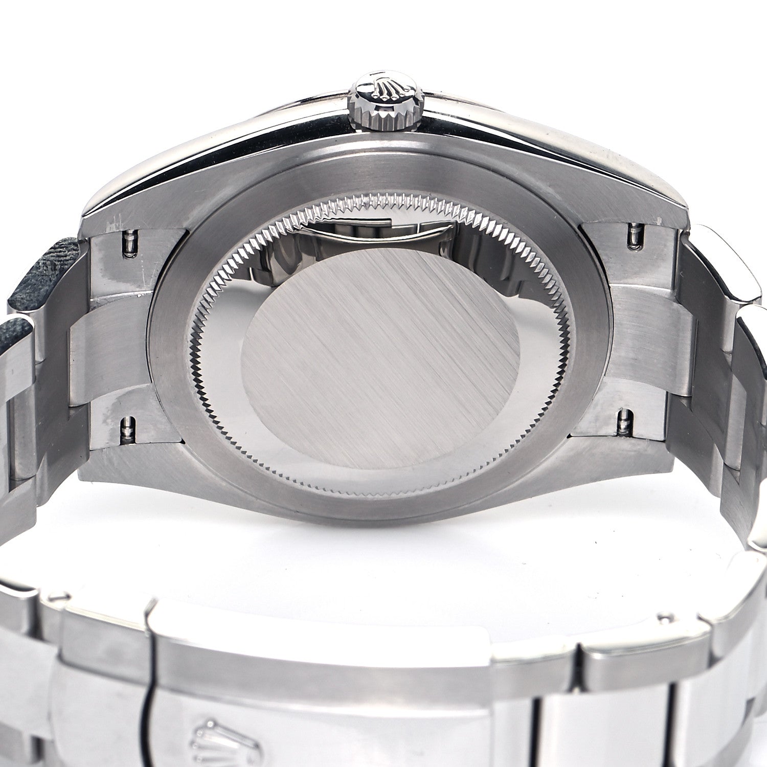 Rolex Stainless Steel 18K White Gold 41mm Oyster Perpetual Datejust Watch Azzurro Blue Roman 126334 4 of 4